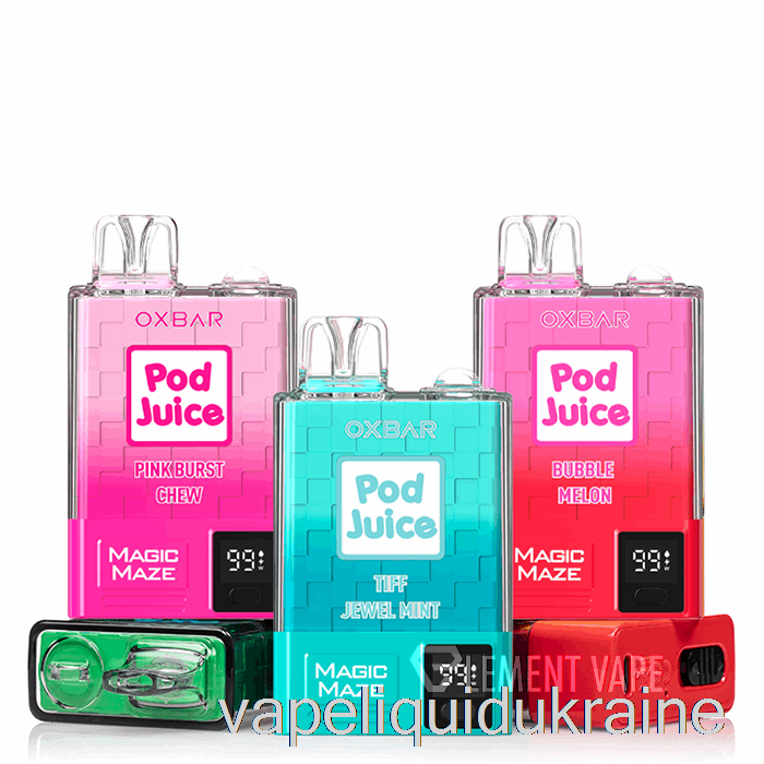Vape Liquid Ukraine OXBAR Magic Maze Pro 10000 Disposable Clear Emerald - Pod Juice